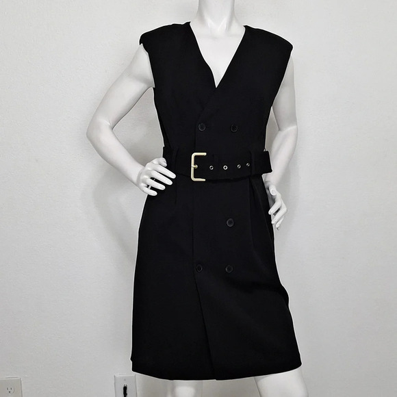 Calvin Klein Dresses & Skirts - Calvin Klein NEW Preppy Double Breasted Business Casual Blazer Wrap Dress Size 2